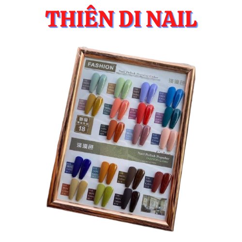 Set sơn gel 18 màu tặng kèm bảng màu