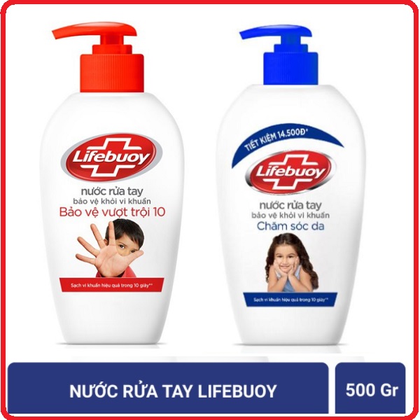 Nước Rửa Tay Lifebuoy Bảo Vệ Vượt Trội 500g