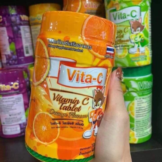 Kẹo vita c Thái Lan hủ 1000 viên