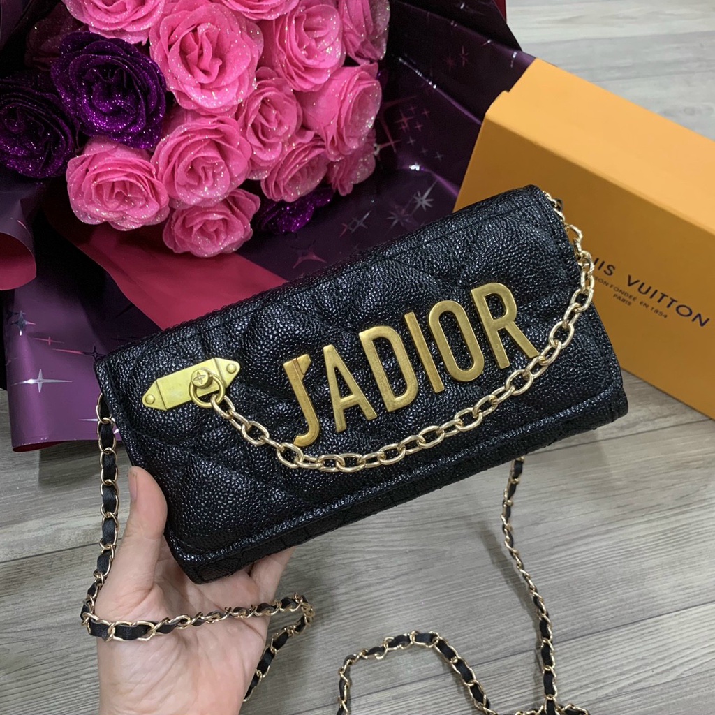 Túi xách nữ Túi đeo chéo JADIOR cao cấp full box dây đeo chéo pha xích mạ vàng sang trọng, nữ tính
