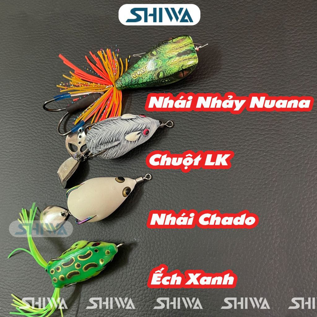 Mồi Câu Lure Nhái Hơi / Nhái Nhảy NHIỀU MẪU - Mồi Nhái Giả Câu Cá Lóc, Mồi Nhái Câu Lure Siêu Nhạy Chuyên Câu Sông, Câu Hồ Dịch Vụ PHỤ KIỆN ĐỒ CÂU SHIWA