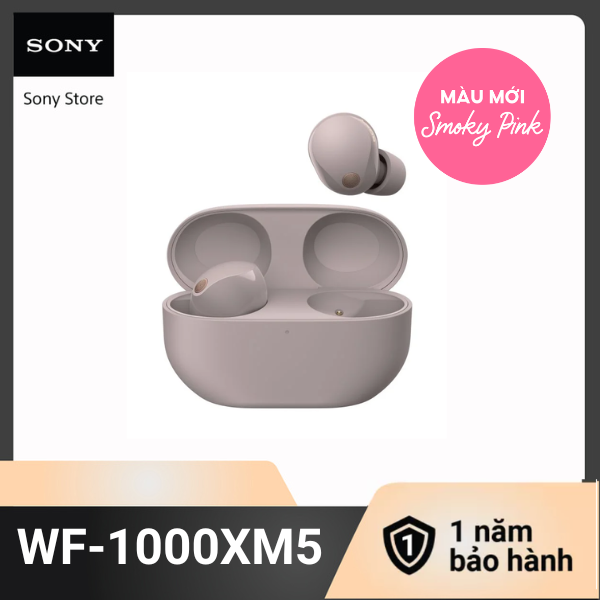 Tai nghe Sony Chống ồn không dây WF-1000XM5 (new color Smoky Pink)