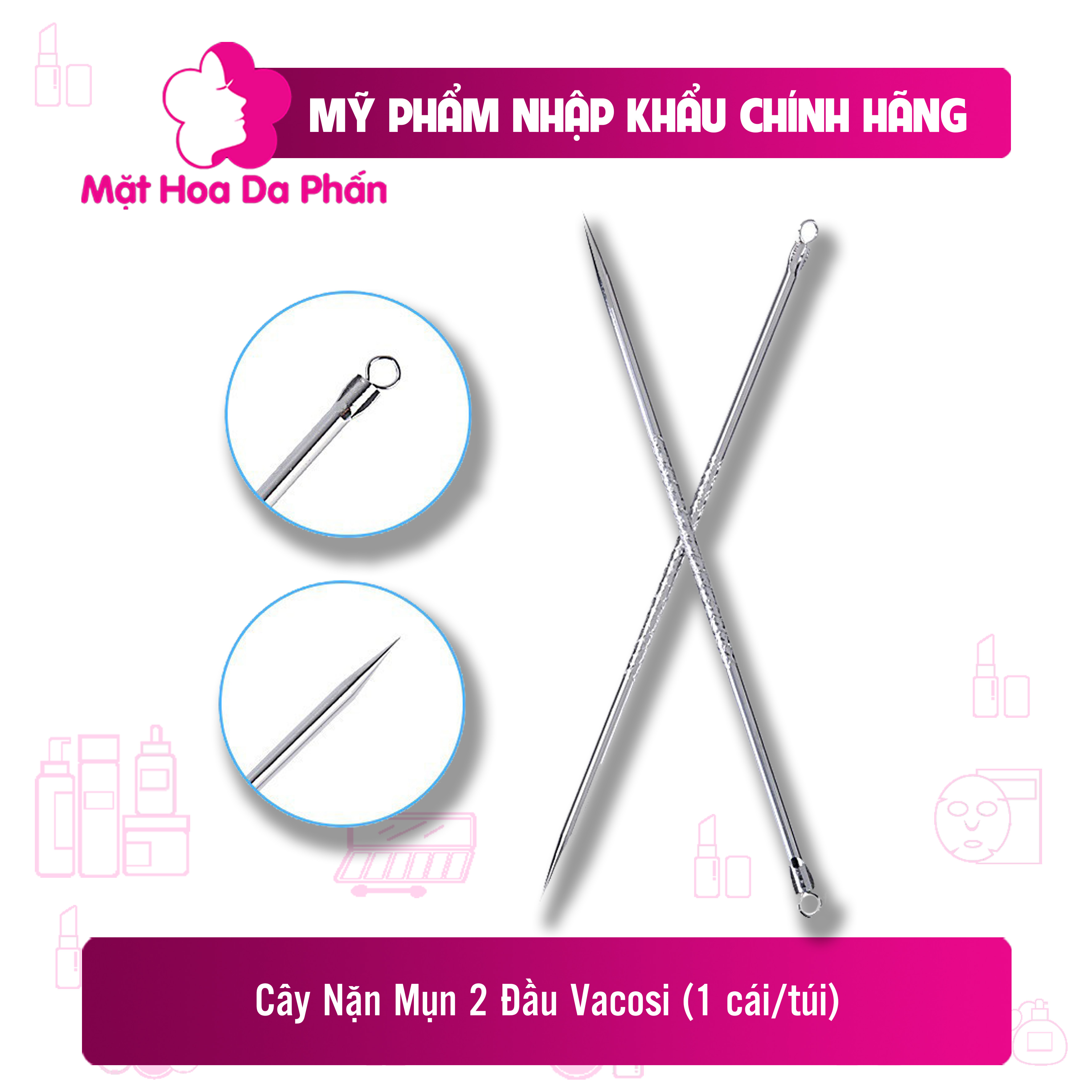 C&acirc;y nặn mụn 2 đầu vacosi