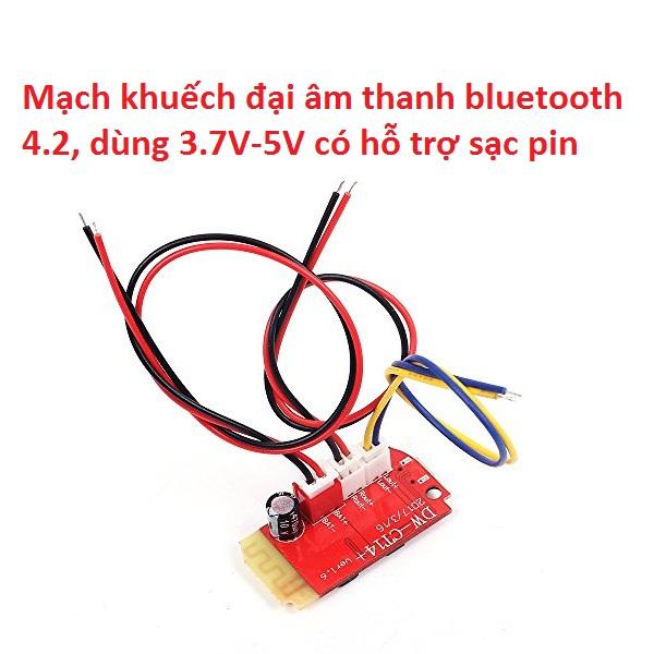 Mạch bluetooth 4.2 tích hợp mạch khuếch đại 2x5W DW-CT14 +