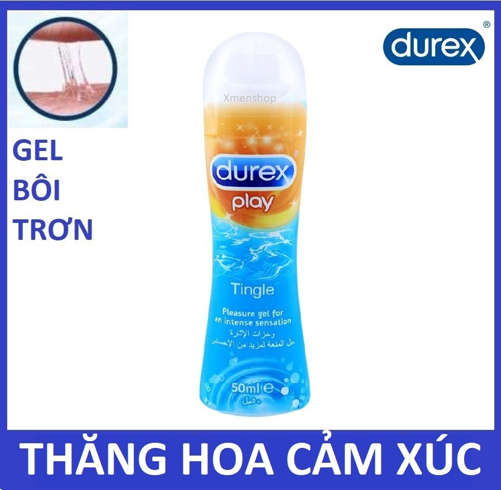 Gel bôi trơn Durex Play Tingling 50ml - Mát lạnh thăng hoa cảm xúc