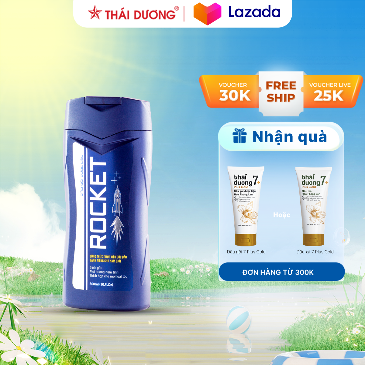Dầu gội rocket dành cho nam giới - sao thái dương