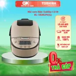 Nồi cơm điện Toshiba 1.8 lít RC-18DR3PV(G) - Với 11 chức năng nấu tùy chọn cho bữa ăn thêm đa dạng - GIAO TOÀN QUỐC