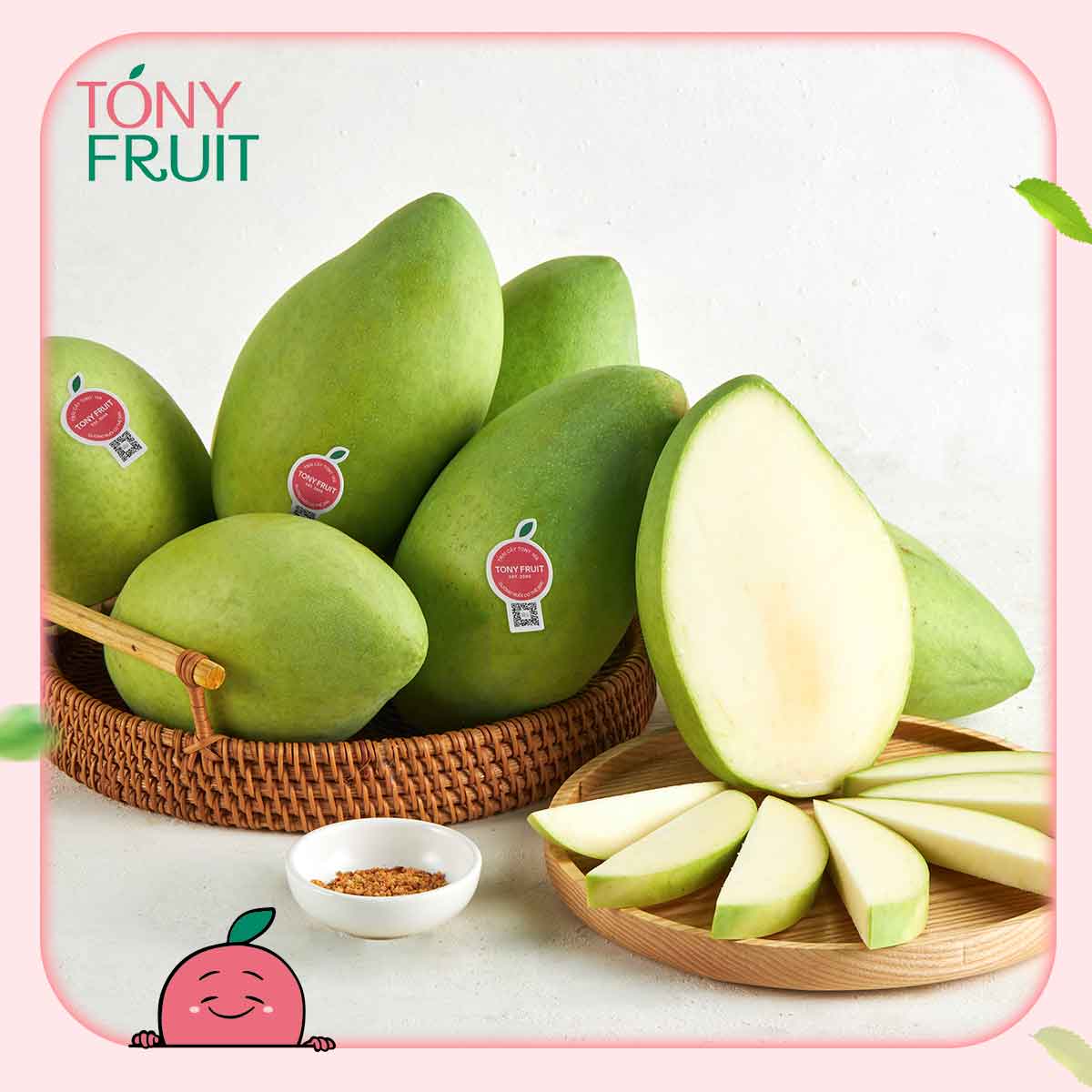 Trái Cây Tươi Xoài Cát Hoà Lộc VIP Thơm, Ngọt Thanh Túi 1Kg