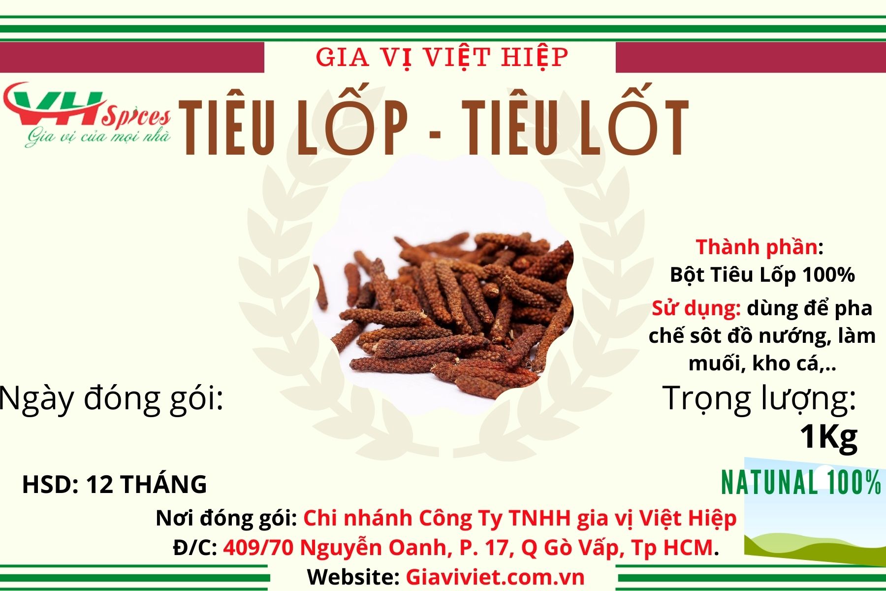Tiêu Lốp - Tiêu Lốt 1kg