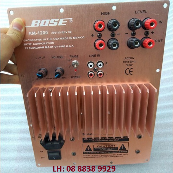 Mạch sub điện bosse 2 sò nguồn xuyến siêu trầm