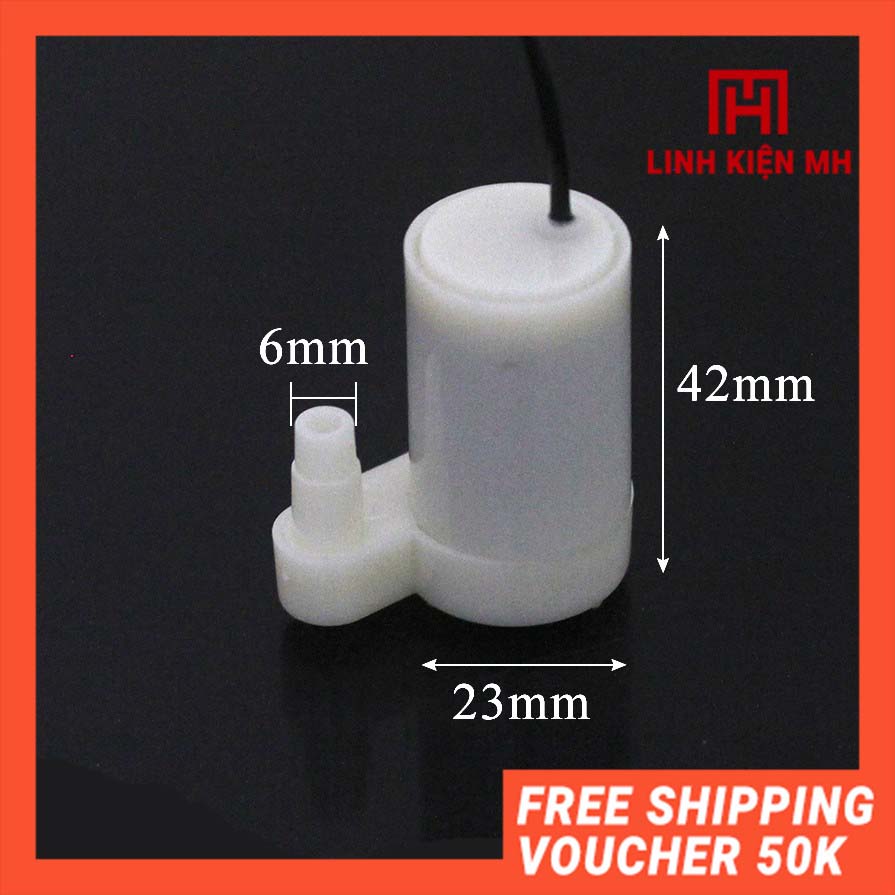 Máy bơm chìm mini 3- 6vdc bơm tiểu cảnh, bể cá