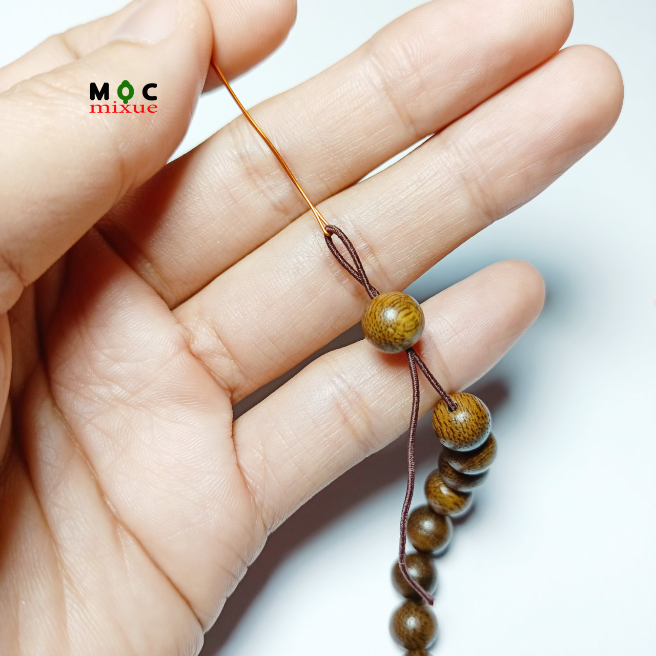 Kim xâu vòng gỗ, Kim kẹp luồn dây chuỗi hạt - Mộc mixue