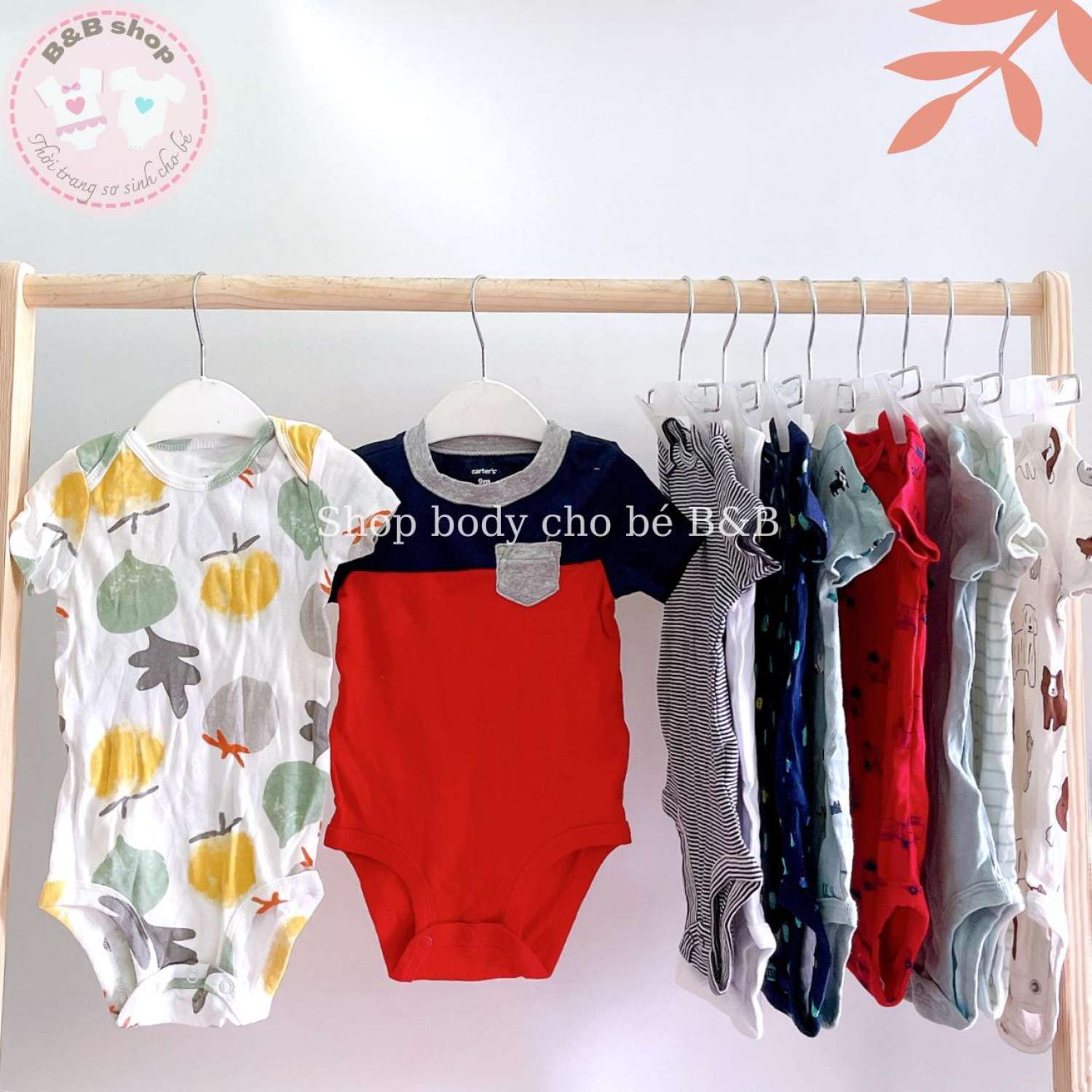 Bodysuit, Body chip Carter xuất dư cho bé sơ sinh