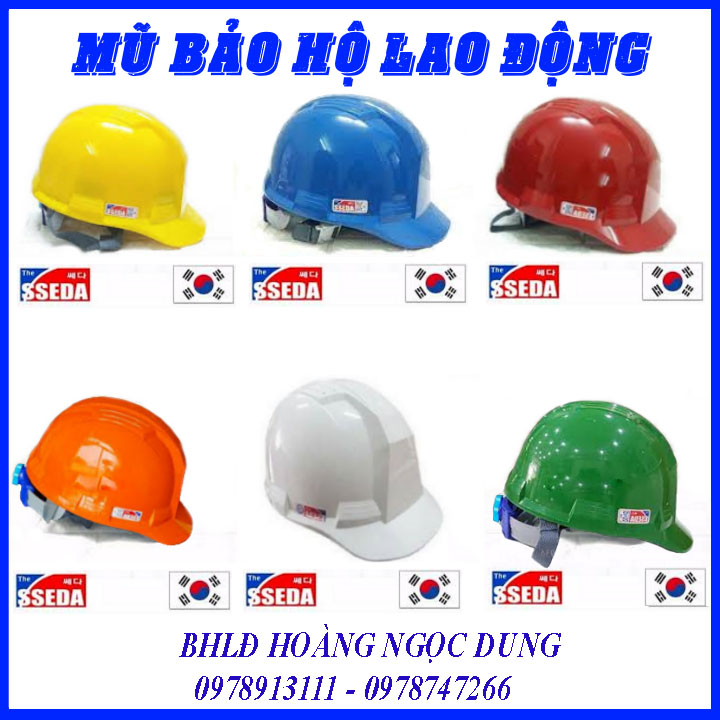 Mũ bảo hộ lao động sseda hàn quốc , nón bảo hộ lao động ,mũ bảo hiểm , kỹ thuật , kỹ sư