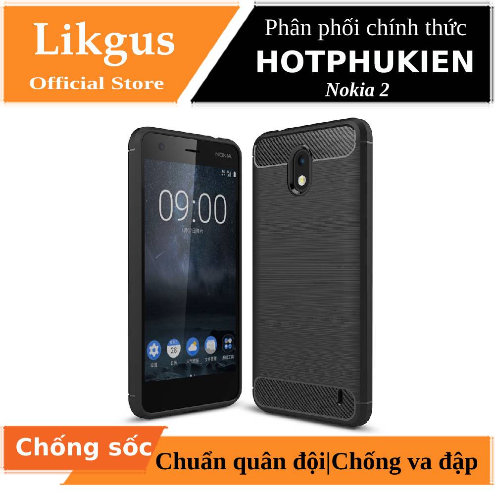 [HCM]Ốp lưng TPU chống sốc cho Nokia 2 hiệu Likgus (siêu chống sốc bảo vệ máy toàn diện) - Phân phối bởi Hotphukien