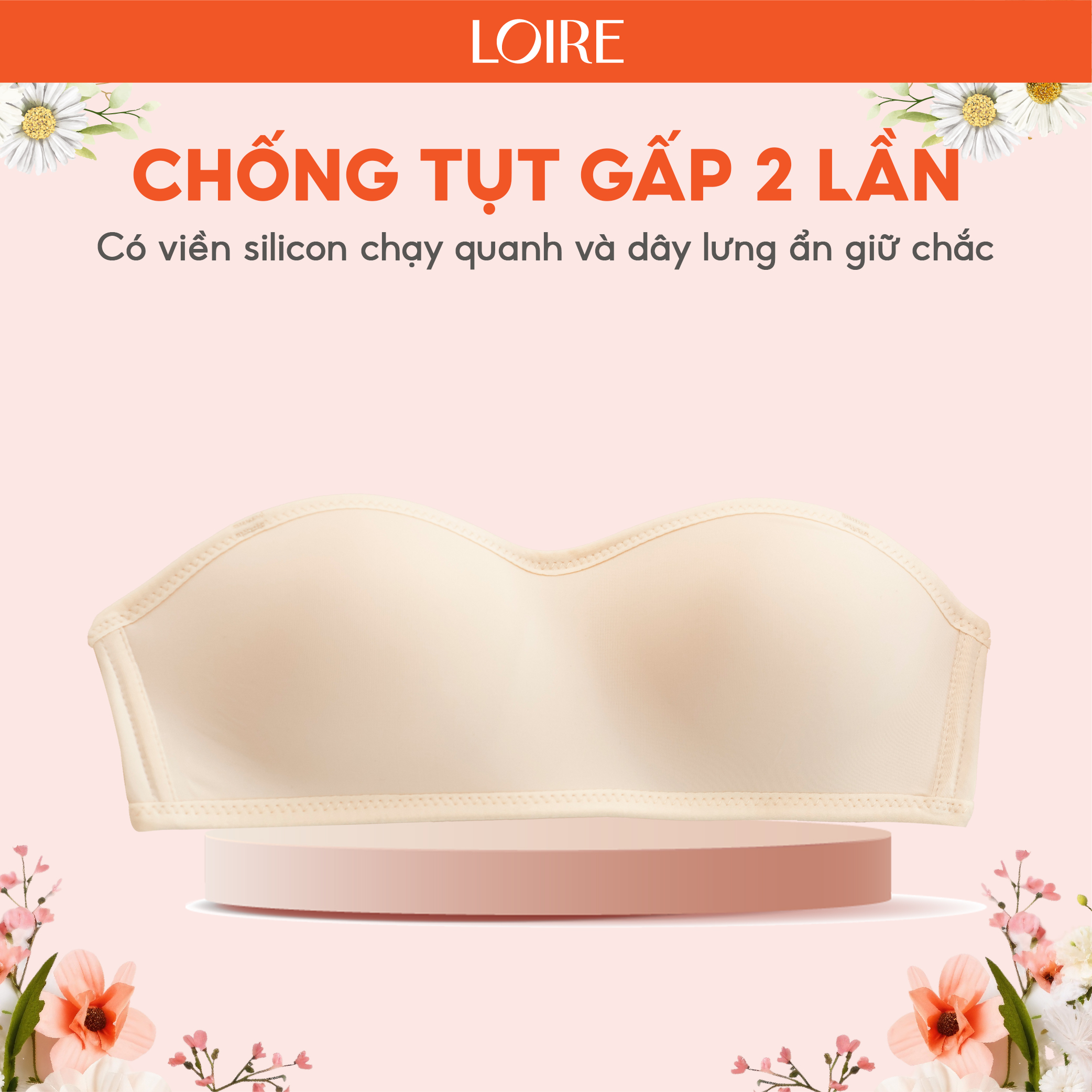 Áo Lót Không Gọng Cúp Ngang LOIRECHIC BRQ12