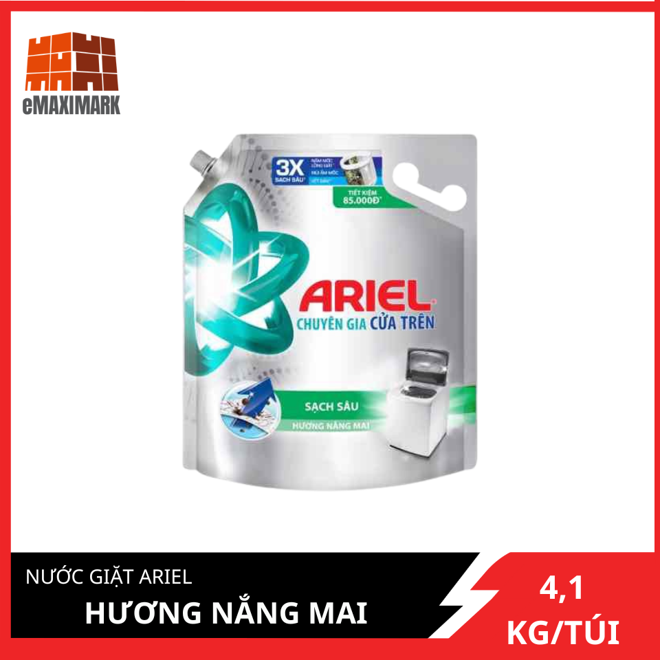 [HCM ship 2h] Nước Giặt Ariel Matic Hương Nắng Mai Túi 4.1KG