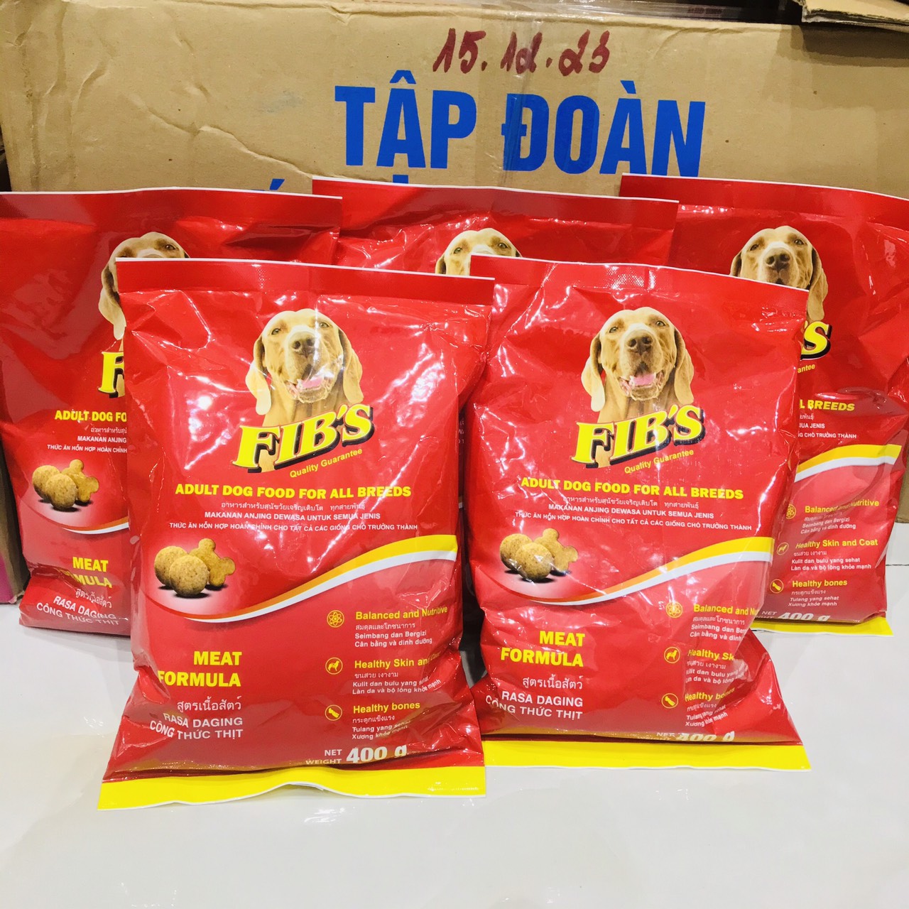 Combo 5 gói thức ăn fibs cho chó trưởng thành
