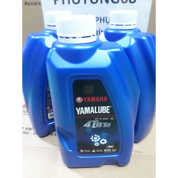 Bình 0.8l dầu nhớt xe máy xe số yamaha yamalube 20w40 800ml nhớt yamaha 0.8l dùng cho xe số