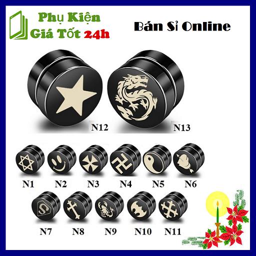 [HCM]Khuyên Tai Nam Châm Thời Trang Cá Tính Nhiều Họa Tiết - Bông Tai 13 Mẫu