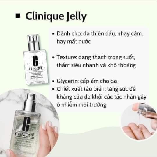 Clinique jelly trong suốt dưỡng ẩm 200ml