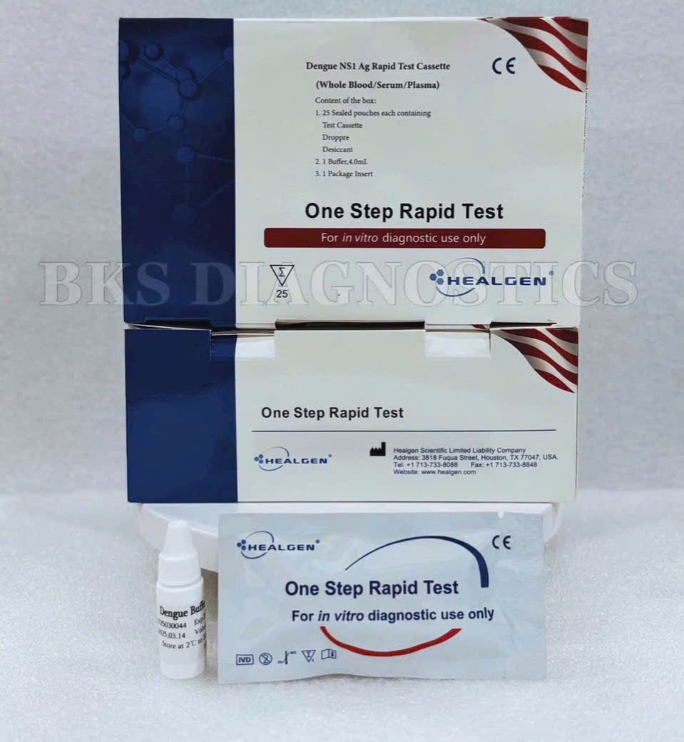 Que thử test nhanh Sốt Xuất Huyết Dengue phát hiện Kháng Nguyên NS1Ag