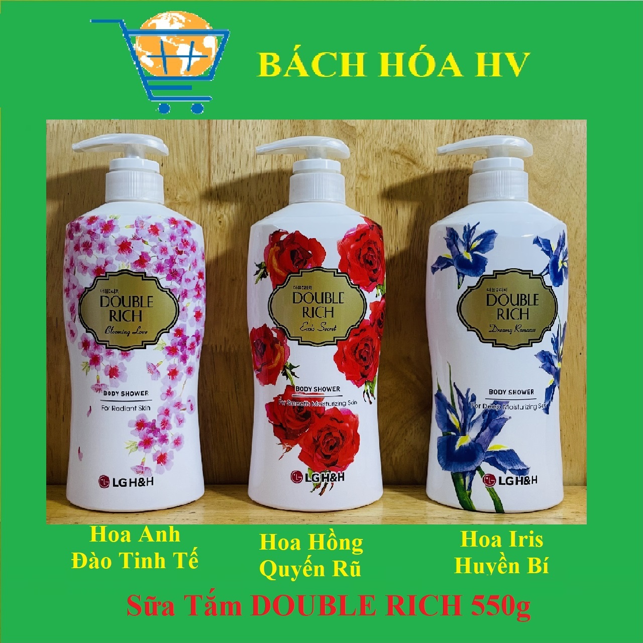 sữa tắm DOUBLE RICH 550g - BACH HOA HV