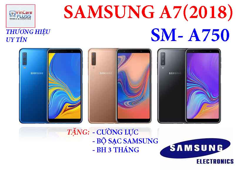 [HCM]Điện thoại Samsung A7( 2018 ) chính hãng đầy đủ chức năng