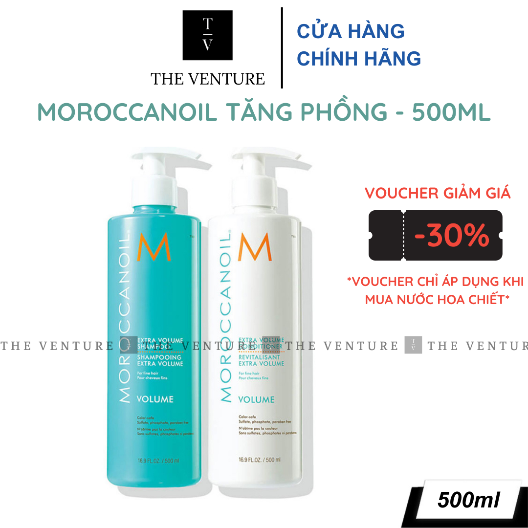 Bộ dầu gội xả tạo phồng moroccanoil extra volume chính hãng - 500ml