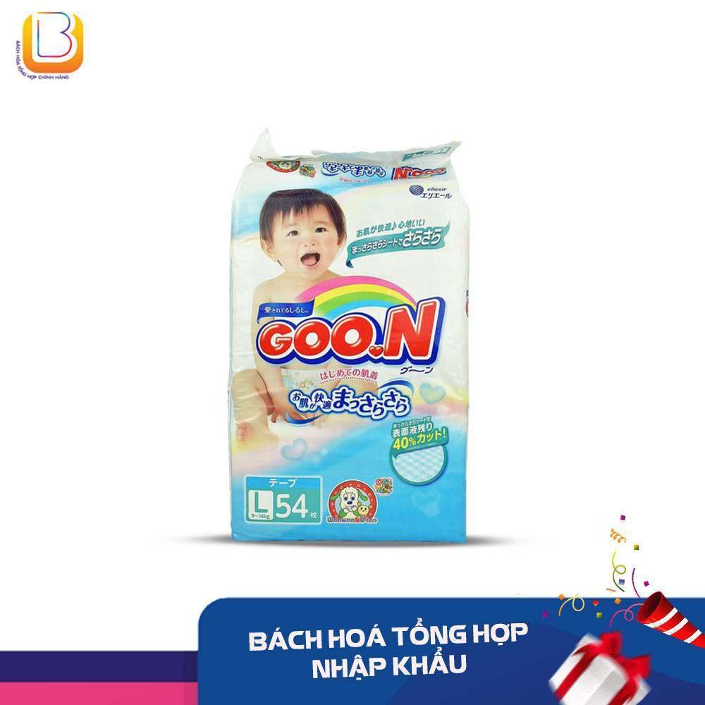 Tã dán goon size l 54 miếng nhật bản cho bé 9-14kg