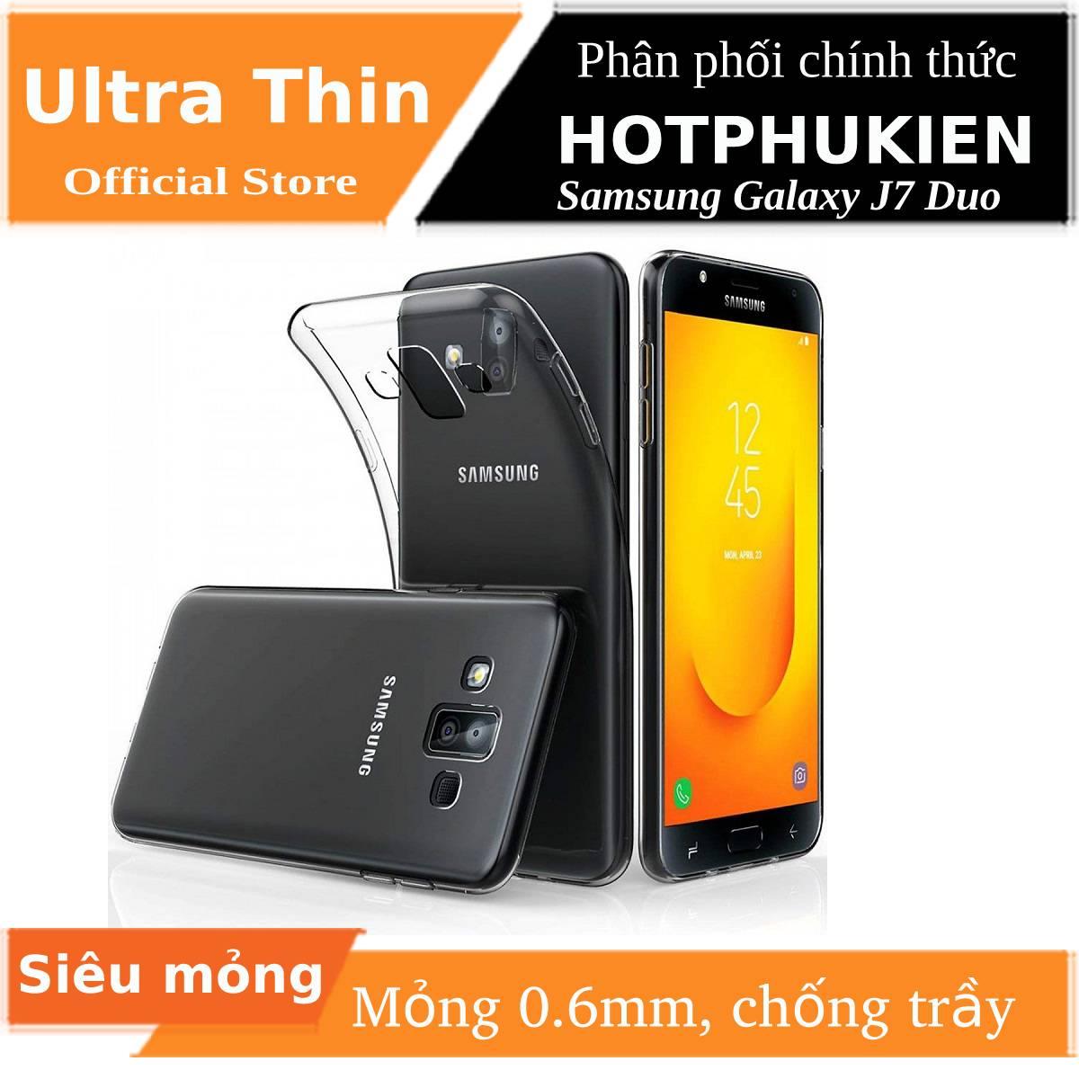 [HCM]Ốp lưng dẻo cho  Samsung Galaxy J7 Dou hiệu Ultra Thin (mỏng 0.6mm chống trầy xước) - phân phối bởi HotPhuKien