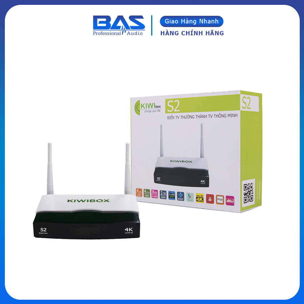 TV Box Kiwi S2, Ram 1G, Rom 8G, Kiwibox S2 giá rẻ cho mọi nhà, hàng chính hãng, bảo hành 12 tháng