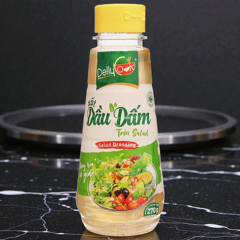 DELLYCOOK - chai 270g - XỐT DẦU GIẤM TRỘN SALAD Dressing
