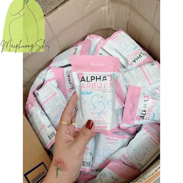 Xà phòng tắm trắng da alpha arbutin vv