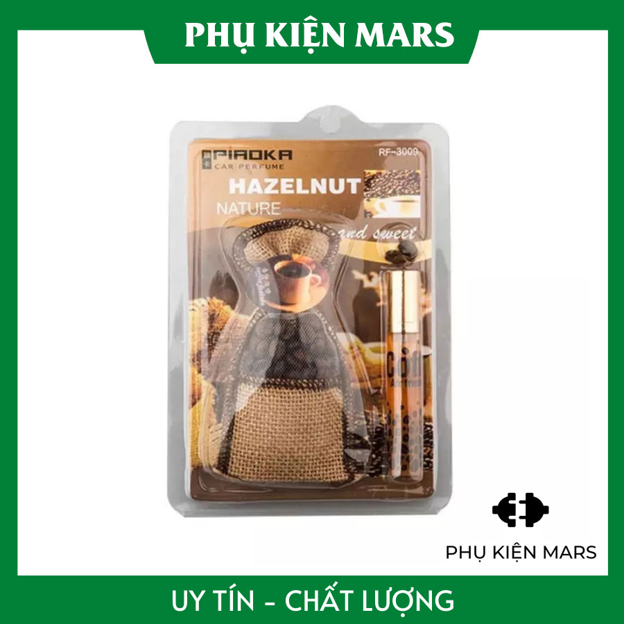 Túi thơm Cafe treo xe kèm tinh dầu Cà phê , Túi thơm khử mùi ô tô