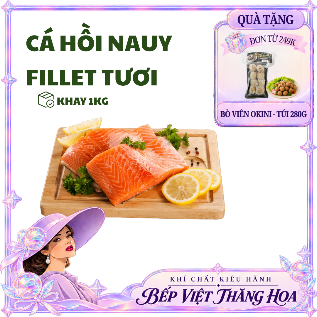 [HỎA TỐC HCM] Cá Hồi Nauy Fillet Tươi Ngon - Khay 1Kg Và 500G Chất lượng cao An toàn vệ sinh Giao hàng nhanh chóng