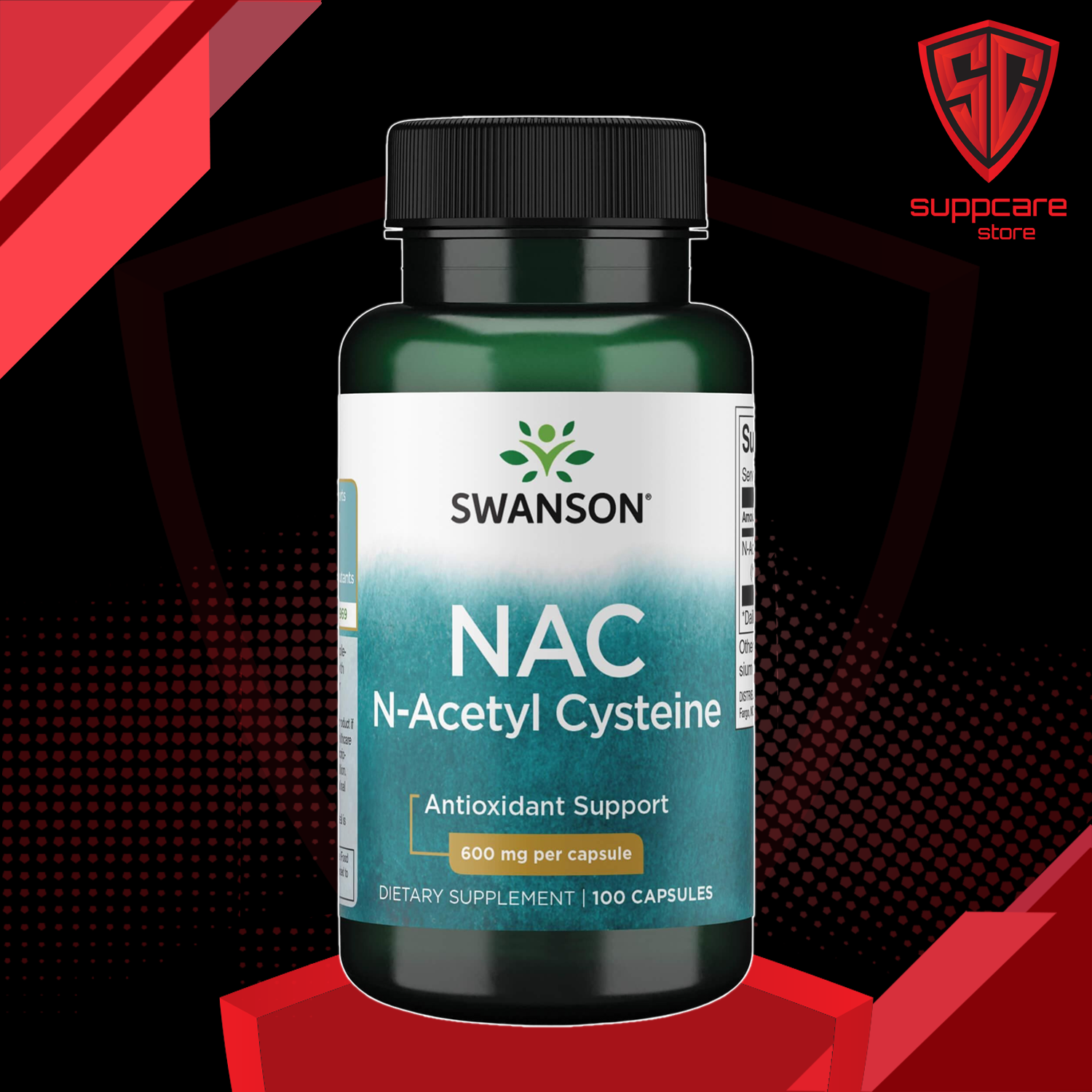 Giải độc gan | swanson n-acetyl cysteine - chính hãng - suppcare