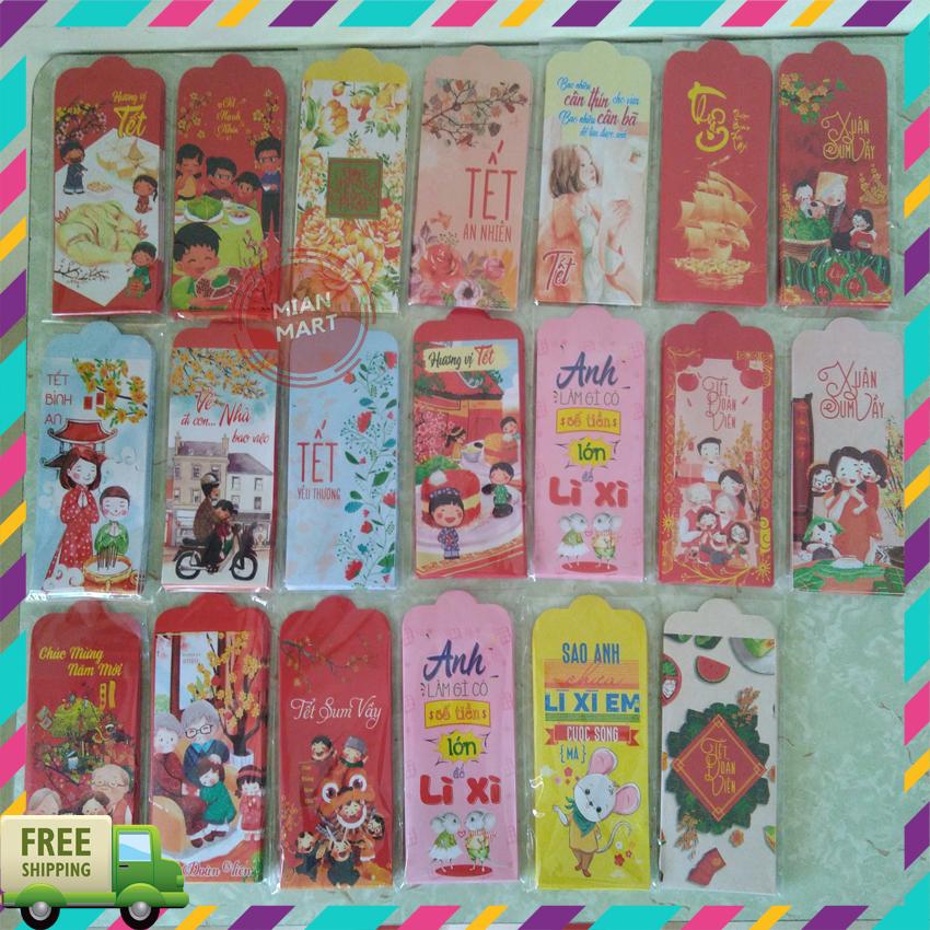 Lì xì 2020 truyền thống giá rẻ được chọn mẫu - lì xì đỏ - lì xì tết - phong bao lì xì - lì xì may mắn - lì lì giá rẻ - lì xì đẹp - mẹ sóc 201