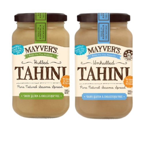 Bơ Hạt Vừng Hữu Cơ Mayvers - Bơ Hạt Vừng có vỏ, Bơ Hạt Vừng Không Vỏ Mayver's ORGANIC Tahini Hulled -  Tahini Unhulled (Úc) - Hủ 385g