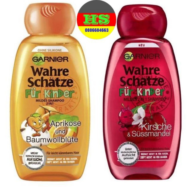 Dầu gội garnier wahre schatze fur kinder cho bé