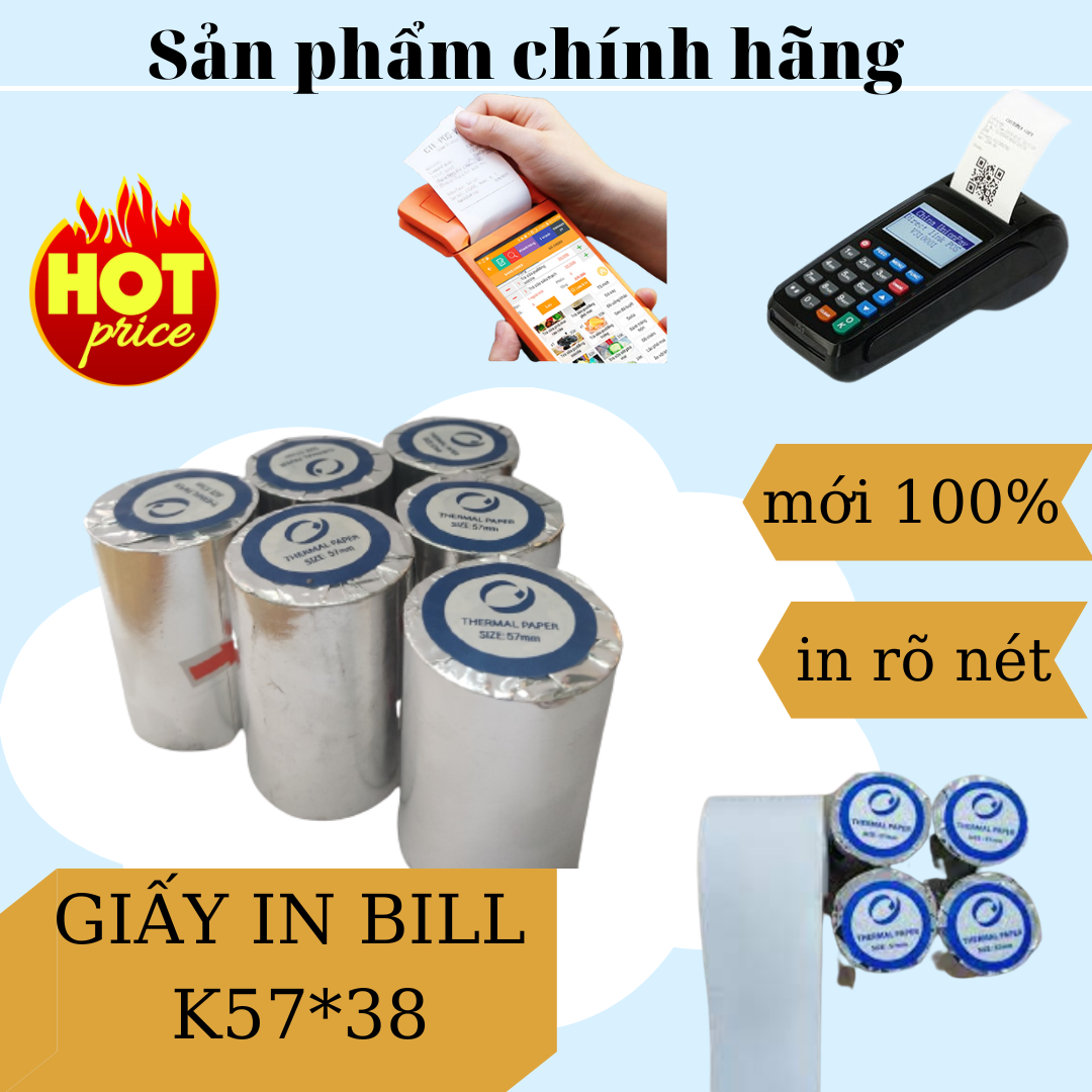 [HCM]Giấy in nhiệt K58(Postaxi)