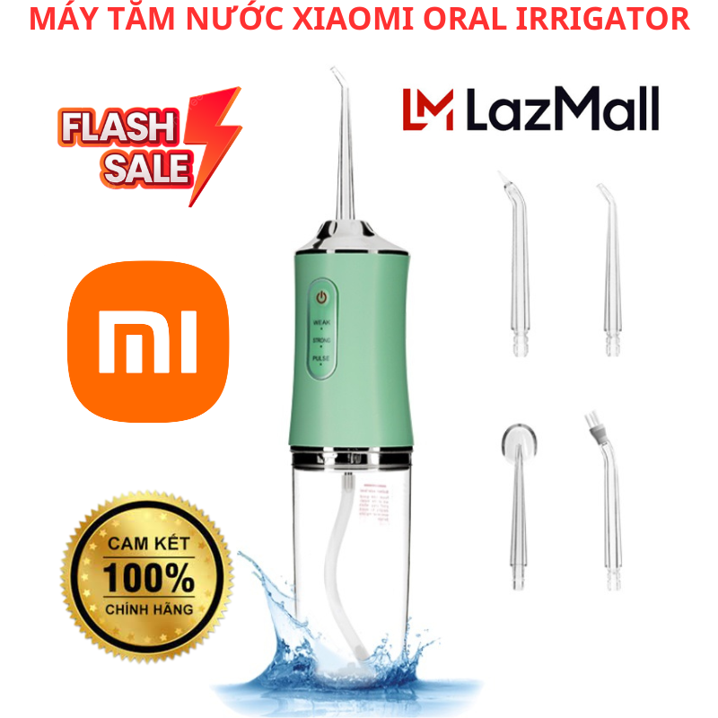 (LazMall Flash Sale Sức Khỏe) Chính Hãng Xiaomi Tăm Nước Xiaomi Máy Tăm Nước Xiaomi Bàn Chải Tăm Nước Điện Chính Hãng ,Máy Tăm Nước Oral Irrigator Cầm Tay Sạc Pin Chống Thấm Nước ,Tăm Nước Vệ Sinh Răng Miệng Bản Rút Gọn Quốc Tế Chuẩn Nha Sĩ Khuyên Dùng