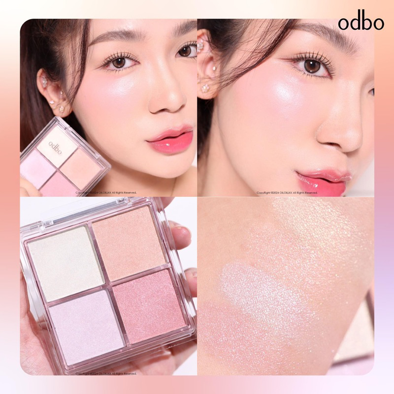 Phấn Nhũ Bắt Sáng Odbo Signature 4 Highlighter OD1318 ( Mã 65)