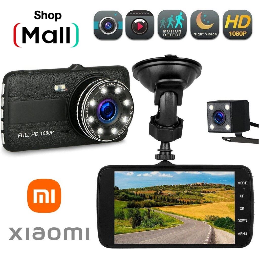 Mall Max Xiaomi Chính Hãng Camera Hành Trình Ô Tô Cao Cấp Chính Hãng Giá Tốt VIET.MAP Camera Hành Trình Ô Tô Kèm Camera Lùi X004 Full HD 1080P, Tích hợp 8 LED, Bản Có Tiếng Việt, Phù Hợp Cho Mọi Loại Xe