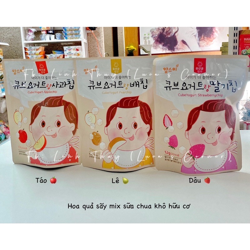 Date 2024 sữa chua khô mix hoa quả sấy momsmi