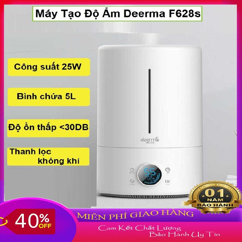 Máy Tạo Độ Ẩm Không Khí Deerma F628s PHIÊN BẢN MỚI - Tặng Kèm Thanh AG+, Dung Tích 5L, Đèn LED- Máy phun sương hơi nước, May phun suong, Máy khử mùi, Máy Tạo Ẩm - BIGSALE 50% - BAMBOO