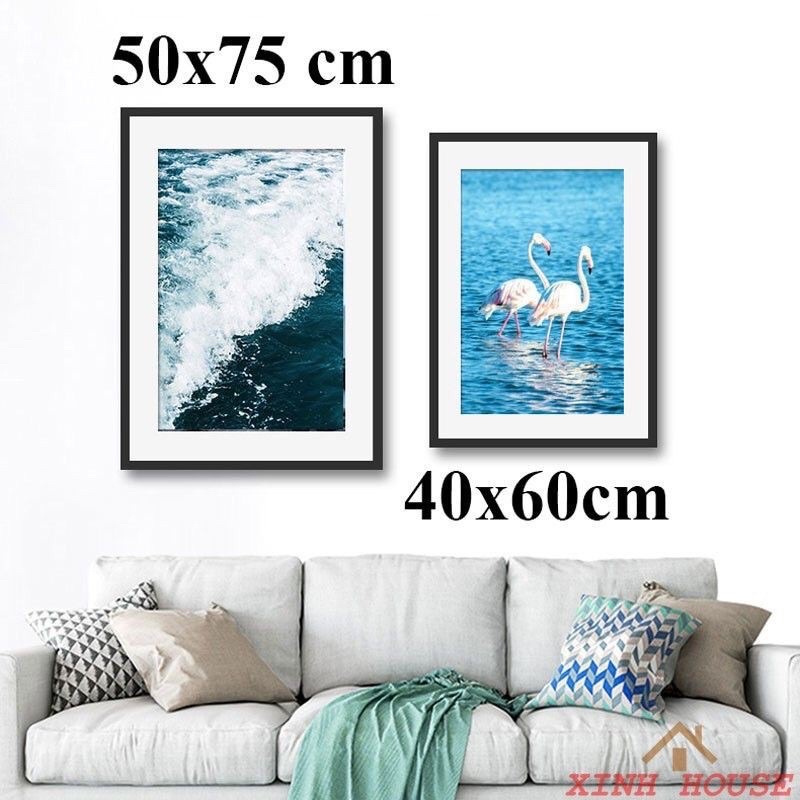 🖼khung tranh, khung ảnh cỡ lớn kích thước 50x70cm, 50×75cm, 60x90cm mặt mica giá rẻ 🖼