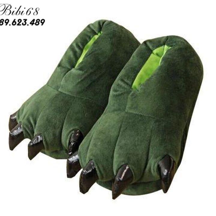 MÃ DECO30 GIẢM 25K Giày dép bông Bộ Đồ thú Khủng Long xanh hổ vằn liền thân lông mịn Pijama dành Cho Người Lớn và Trẻ Em kiểu dáng Động Vật Hoạt Hình Cosplay Đầy Đủ Các Mẫu Mã Kích Cỡ nhiều màu đón giáng sinh HOT độc và lạ Decoshop68