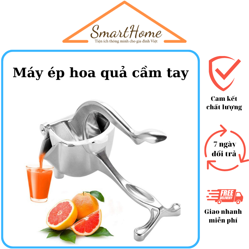 Máy ép hoa quả cầm tay - Dụng cụ ép hoa quả gang - Dụng Cụ Ép Vắt Cam Chuyên Dụng - Cối Ép Bằng Gang - Dụng cụ ép hoa quả đa năng giúp ép hoa quả bóc tách vỏ hạt cực dễ dùng cho quán nước ép cam , táo , lựu , thơm , dưa hấu ...
