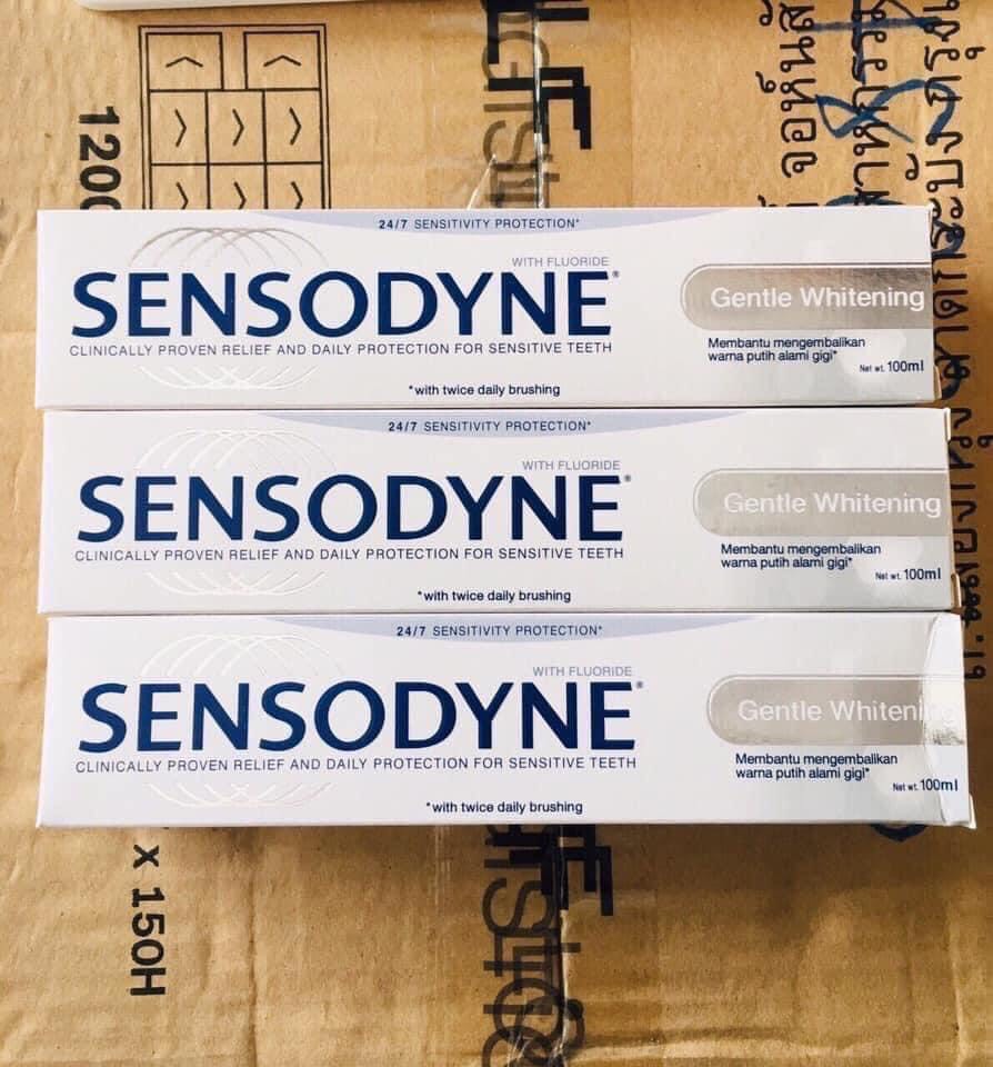 Kem đánh răng Sensodyne trắng răng giảm ê buốt